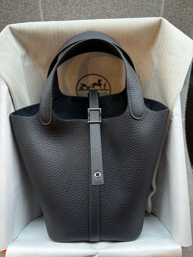 Hermès Picotin 18 18 in Caban TC PHW hardware