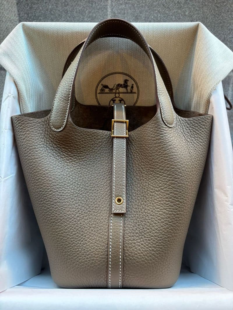Hermès Picotin 18 18 in Etoupe TC GHW hardware